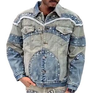 GUNZINII DENIM JACKET- Medium- new with tag